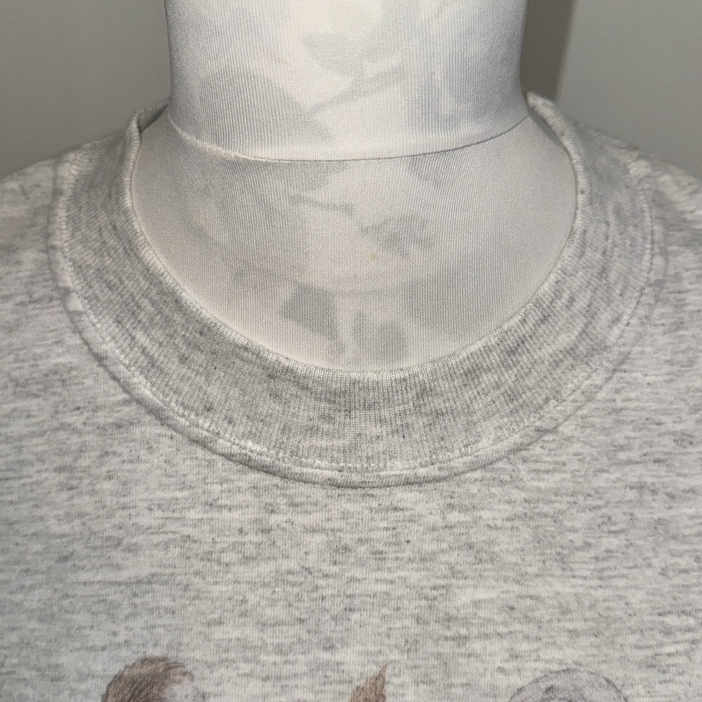 M & O Knits Heavy Weight Gray w/ 3 Cowdogs Front and Back Short Sleeve - Picture 4 of 9
